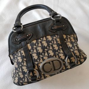 Vintage Christian Dior Diorissimo canvas handbag